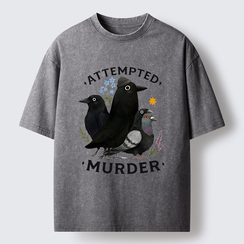 Tokyo-Tiger Funny Crow Squad Meme Washed T-Shirt