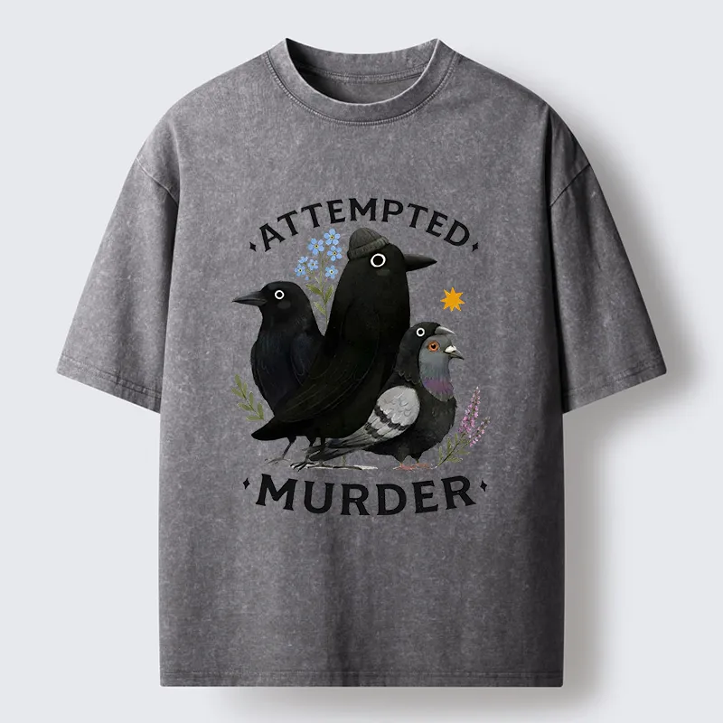 Tokyo-Tiger Funny Crow Squad Meme Washed T-Shirt