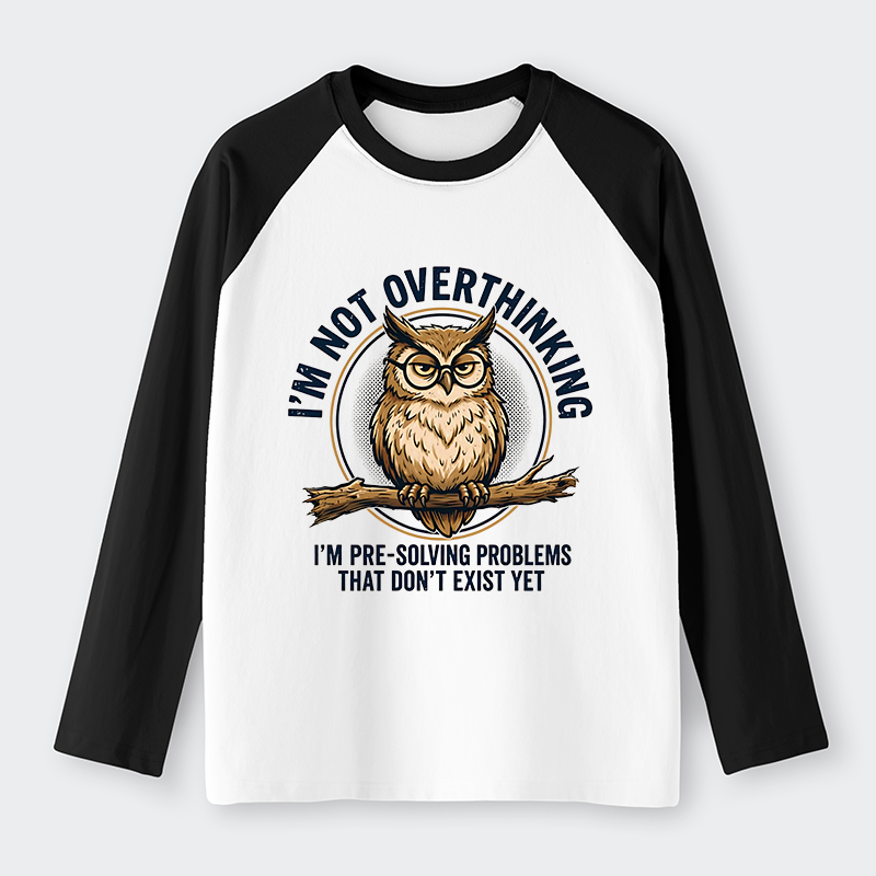 Tokyo-Tiger Overthink Master Owl Raglan Long Sleeve T-shirt