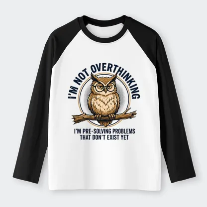 Tokyo-Tiger Overthink Master Owl Raglan Long Sleeve T-shirt