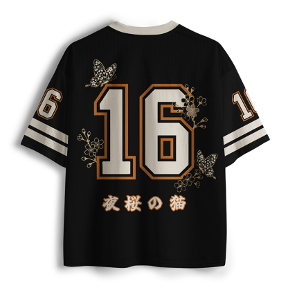 Tokyo-Tiger Golden Sakura Feline Mesh Jersey