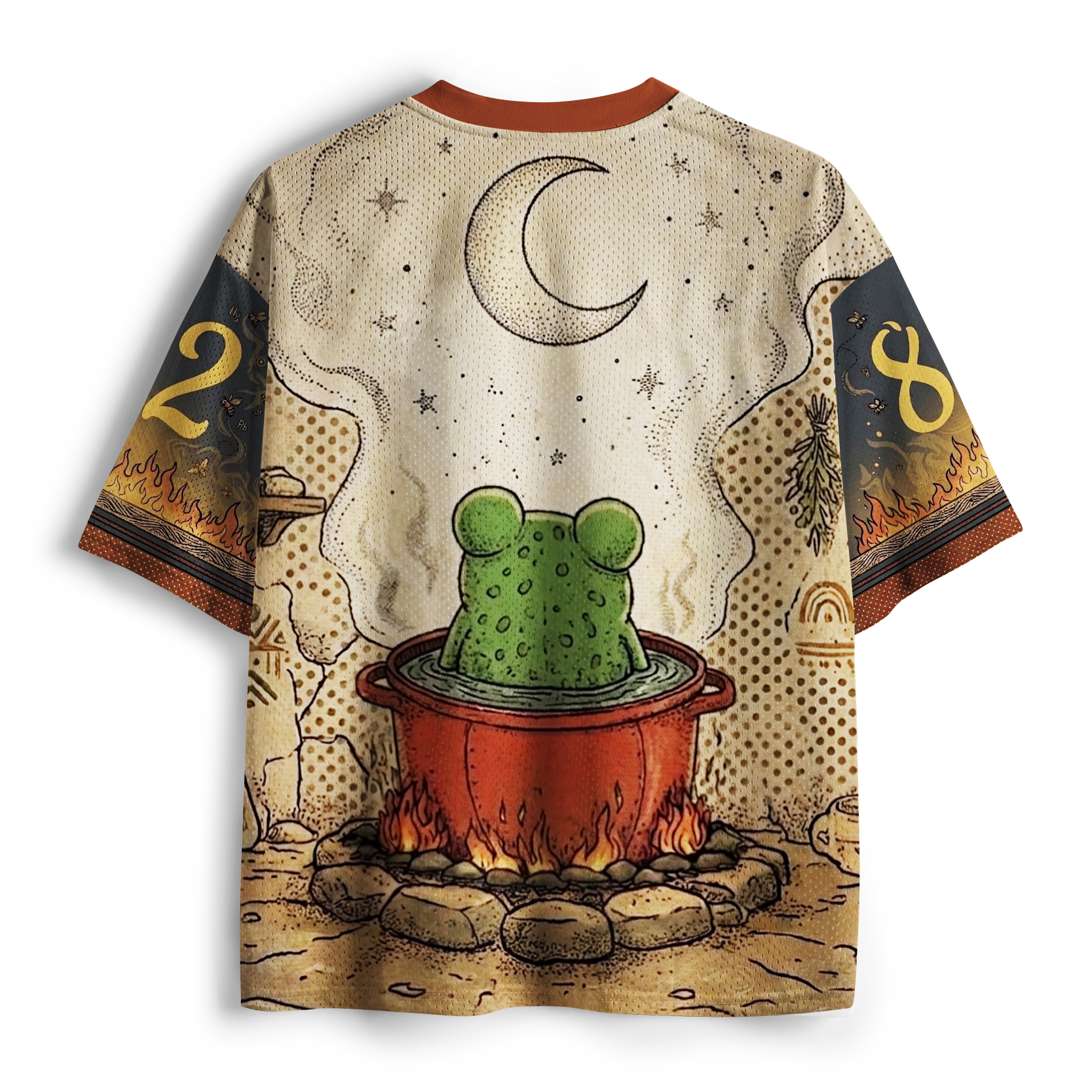 Tokyo-Tiger No Worries Just Chaos Frog Mesh Jersey