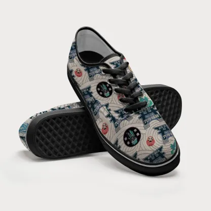 Tokyo-Tiger Traditional Japanese Amulets Canvas Shoes