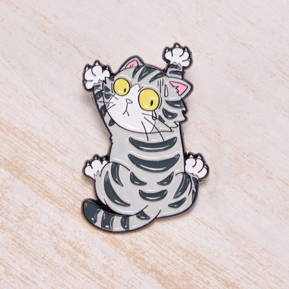 Tokyo-Tiger Funny Embarrassed Cat Pin