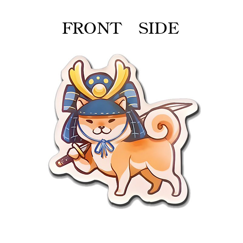 Tokyo-Tiger Shiba Inu Samurai Fridge Magnet