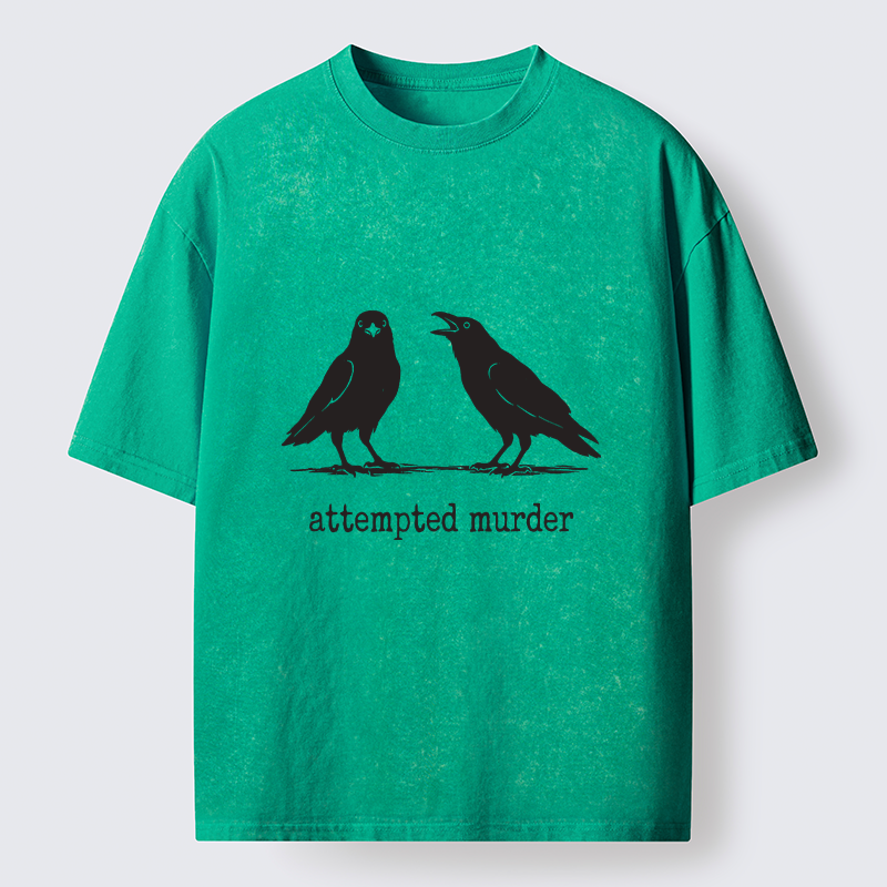 Tokyo-Tiger Funny Crow Meme Argument Washed T-Shirt