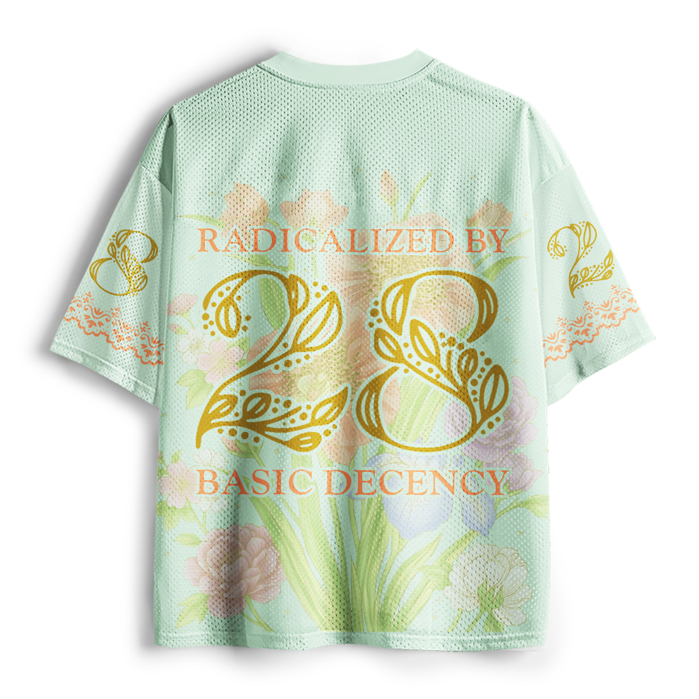 Tokyo-Tiger Compassion Inspired Wildflower Mesh Jersey