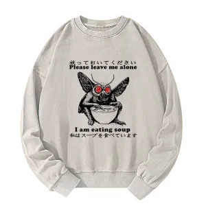 Image of Tokyo-Tiger Don't Bother The Mothman Washed Sweatshirt