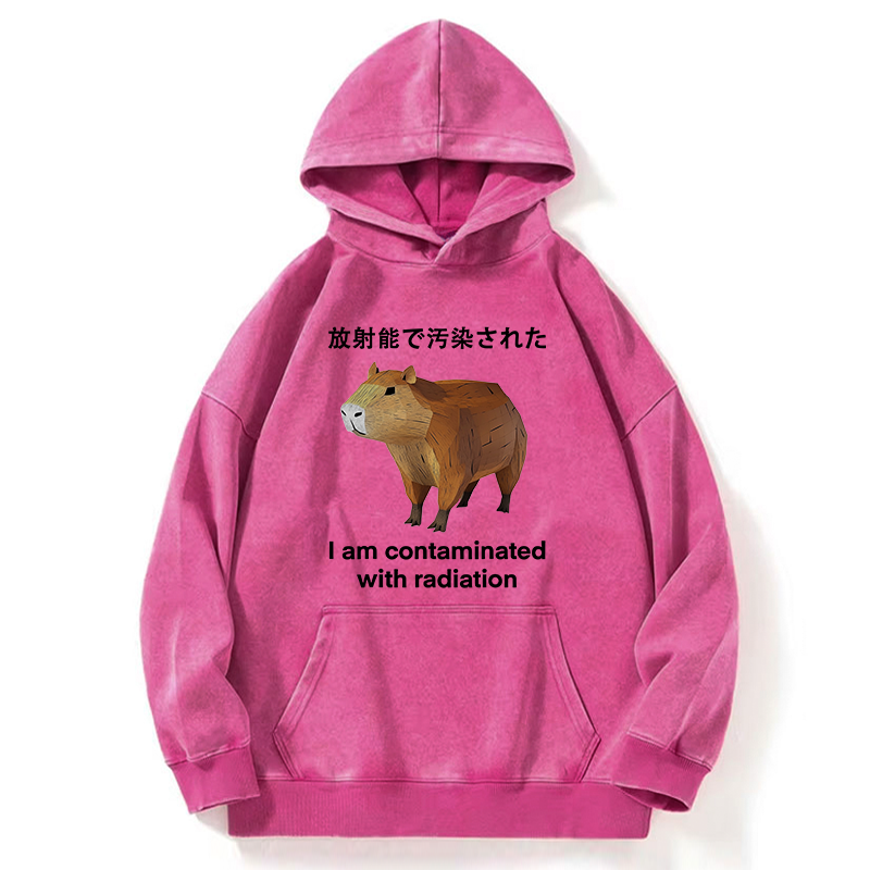 Tokyo-Tiger Capybara Contaminated By Radiation Washed Hoodie