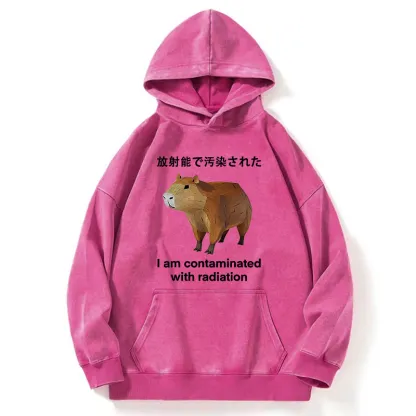 Tokyo-Tiger Capybara Contaminated By Radiation Washed Hoodie