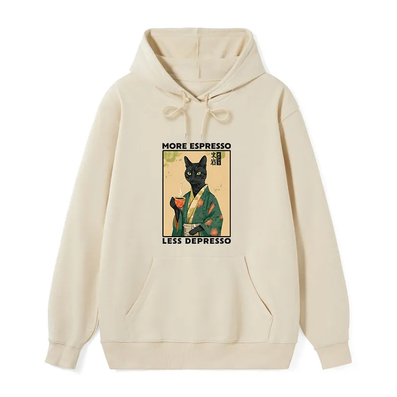 Tokyo-Tiger More Caffeine Less Sadness Classic Hoodie