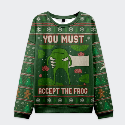 Tokyo-Tiger Funny  Give You Frog Christmas Ugly Sweatshirt