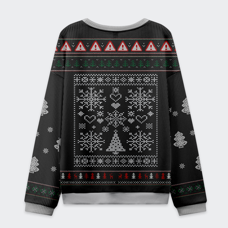 Tokyo-Tiger Funny Goose Honking Through the Snow Christmas Ugly Sweatshirt