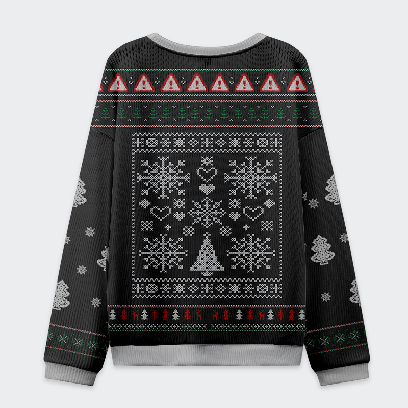 Tokyo-Tiger Funny Goose Honking Through the Snow Christmas Ugly Sweatshirt