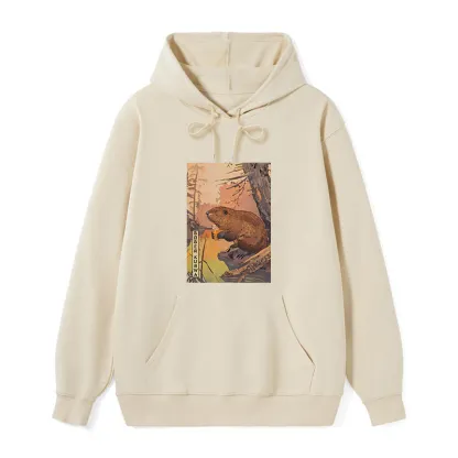 Tokyo-Tiger Beaver By The River Classic Hoodie
