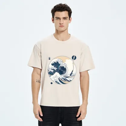 Tokyo-Tiger When Waves Drop The Beat Washed T-Shirt