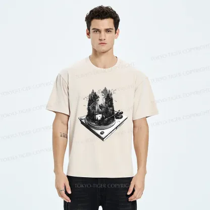 Tokyo-Tiger Music Forest Washed T-Shirt