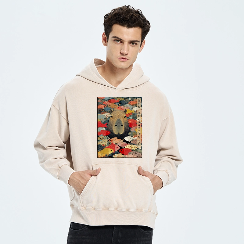 Tokyo-Tiger Am I Too Lovable? Washed Hoodie