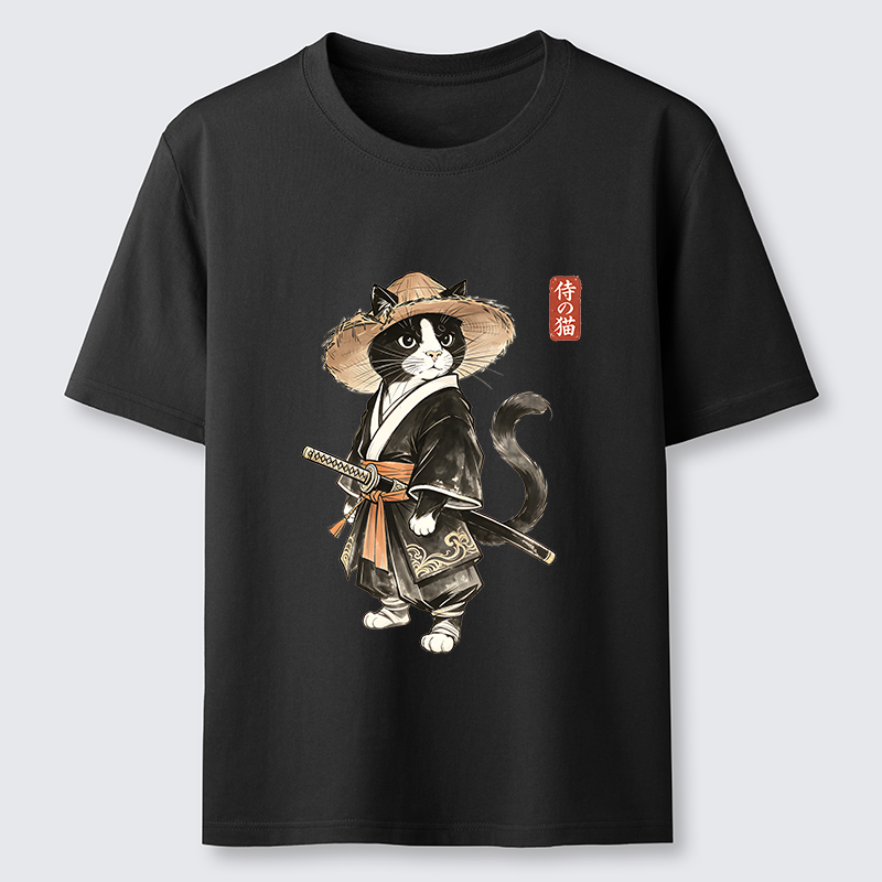 Tokyo-Tiger Funny Samurai Cute Cat Classic T-Shirt