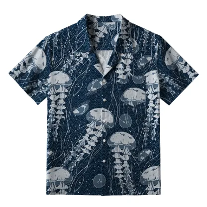 Tokyo-Tiger Oceanic Jellyfish Aloha Hawaiian Shirt