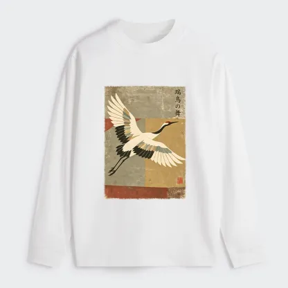 Tokyo‑Tiger Crane Spirit Classic Long Sleeve T-Shirt