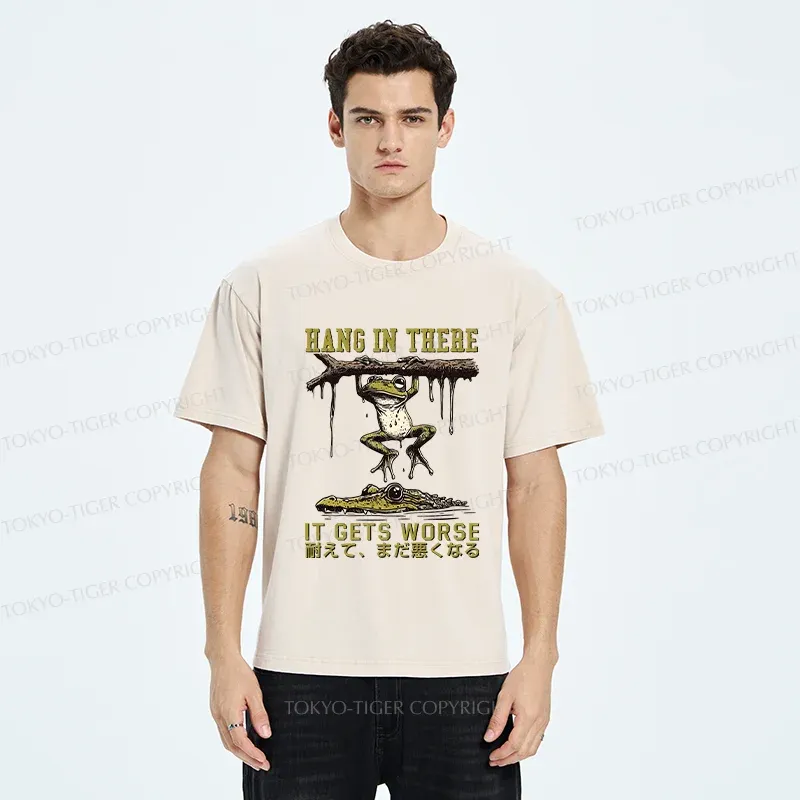 Tokyo-Tiger Desperate Frog Washed T-Shirt