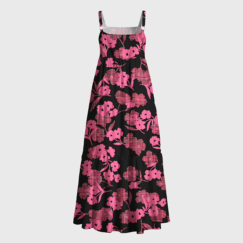 Tokyo-Tiger Sakura In Noir Maxi Dress