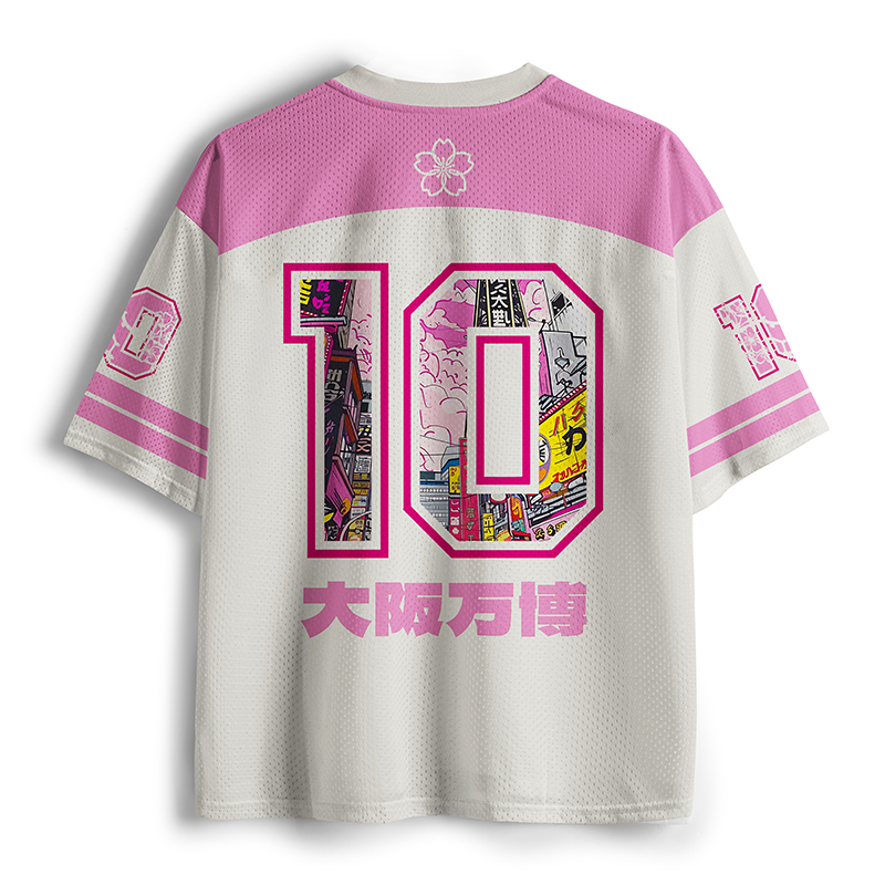 Tokyo-Tiger Neon Streets Of Osaka Mesh Jersey