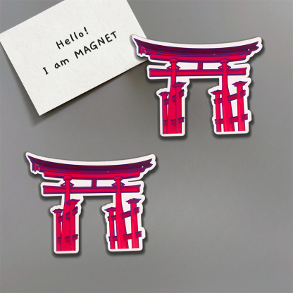 Tokyo-Tiger Japanese Torii Gate Fridge Magnet