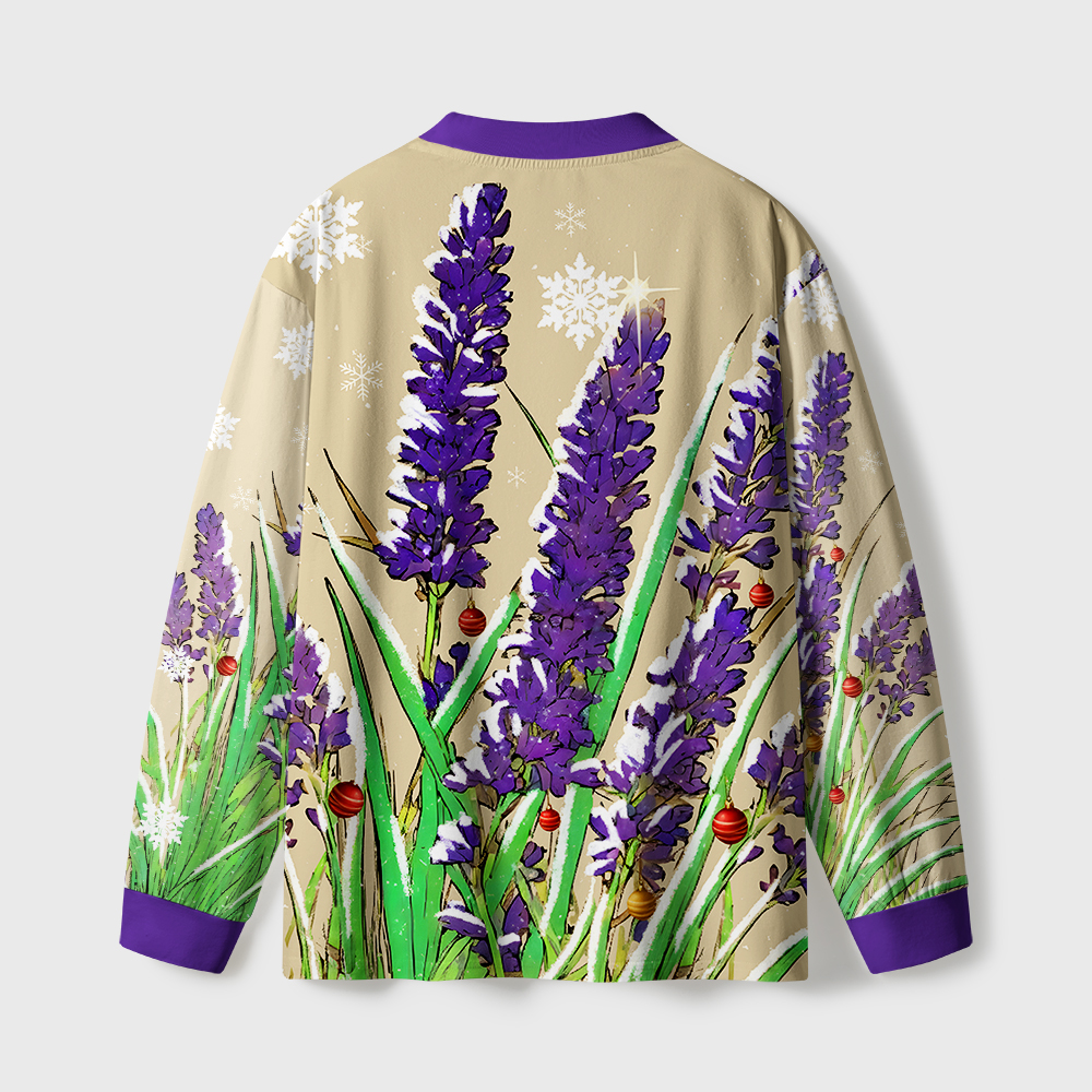 Tokyo-Tiger Japanese Lavender Eco-Friendly Long Sleeve T-Shirt