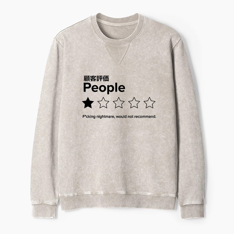 Tokyo-Tiger Evaluation People Washed Terry Sweatshirt