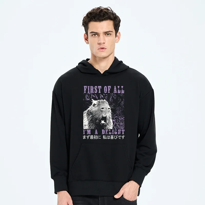 Tokyo-Tiger First Of All I'm A Delight Classic Hoodie