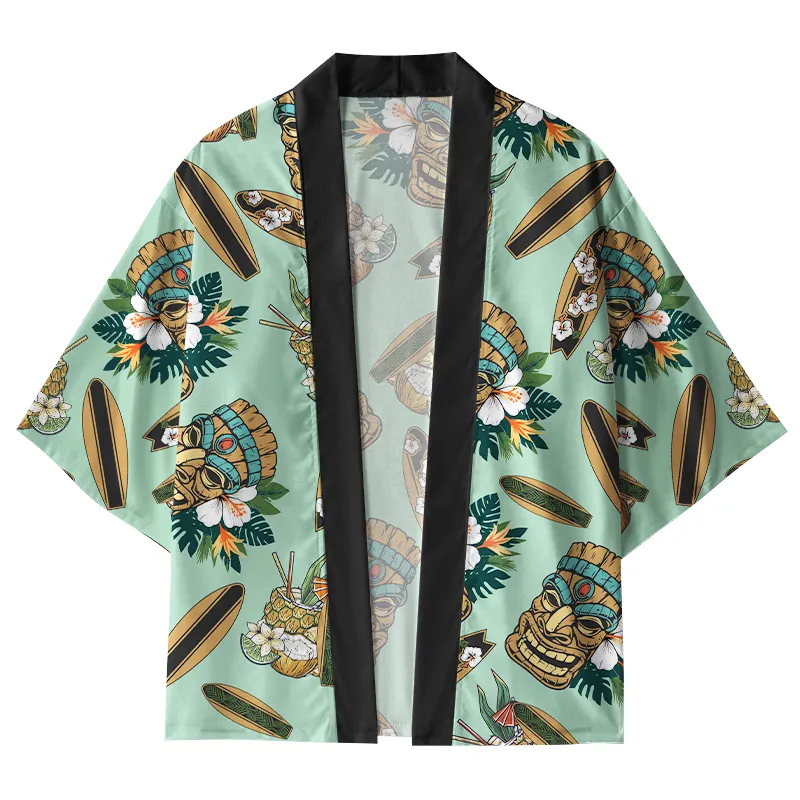 Tokyo-Tiger Tropical Tribal Adventure Kimono Cardigan Sale