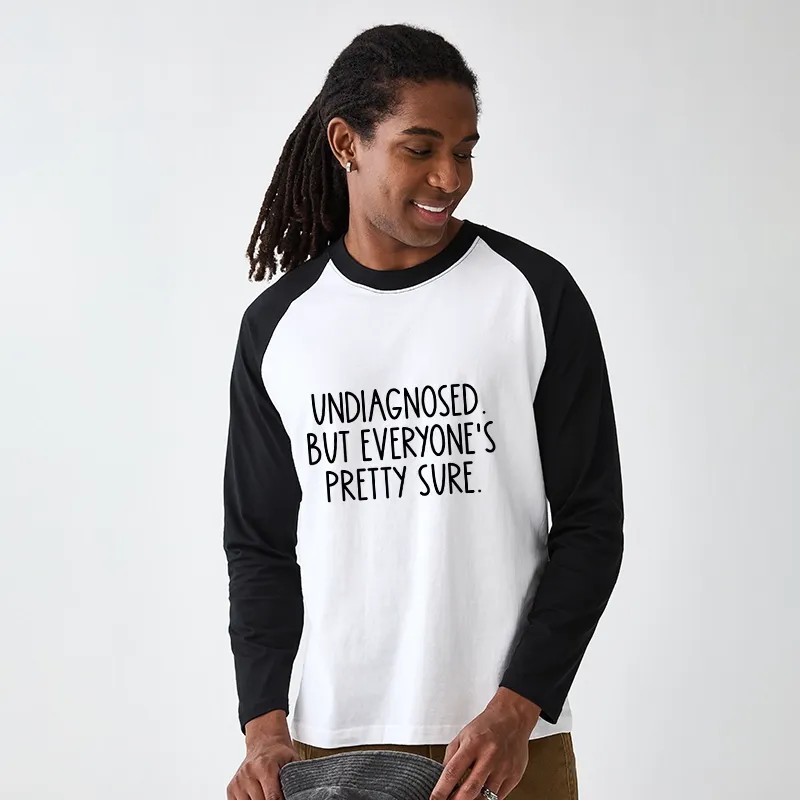 Tokyo-Tiger Self-diagnosed Illness Funny Raglan Long Sleeve T-shirt