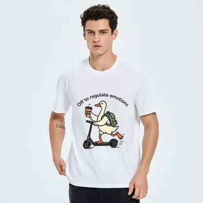 Tokyo-Tiger Scooter-Riding Duck’s Self-Care Classic T-Shirt