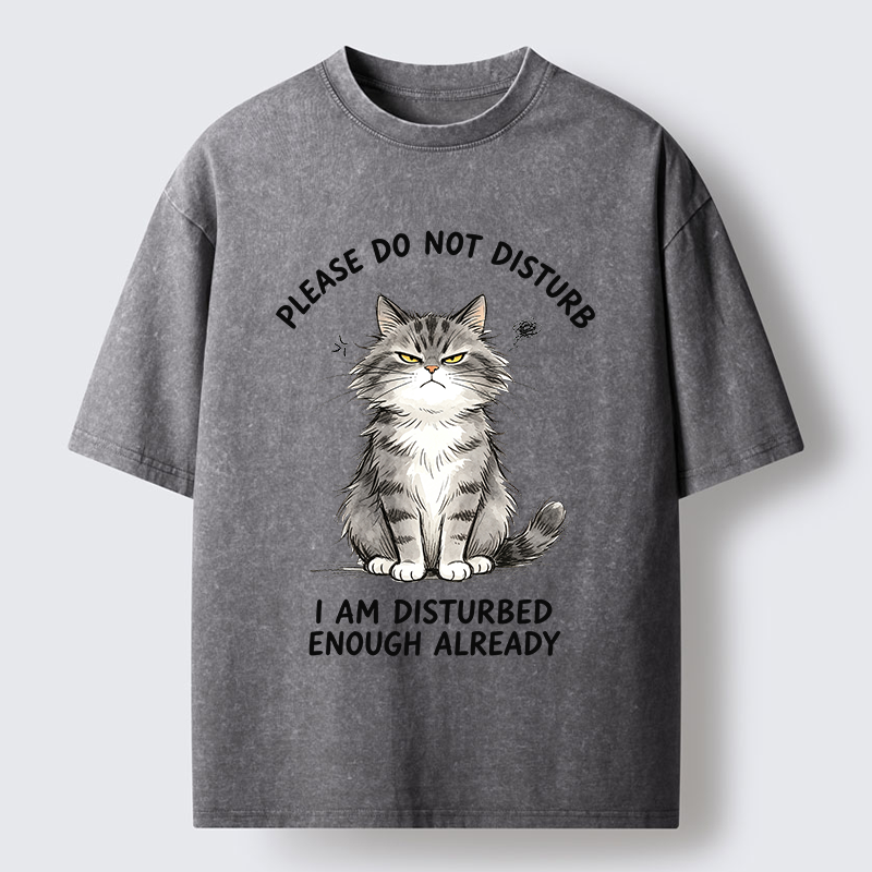Tokyo-Tiger Funny Cute Little Cat Meme Washed T-Shirt