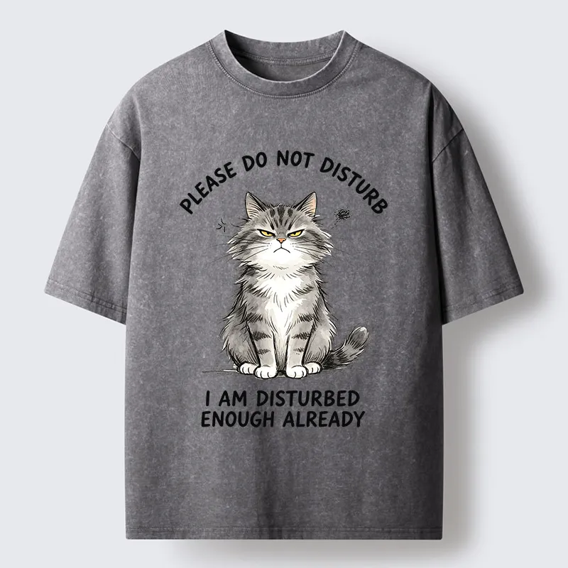 Tokyo-Tiger Funny Cute Little Cat Meme Washed T-Shirt