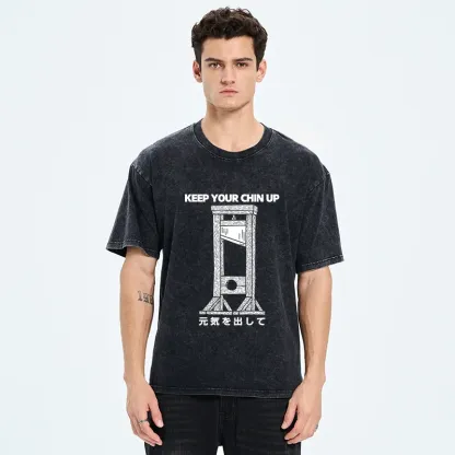 Tokyo-Tiger Keep Your Chin Up Washed T-Shirt