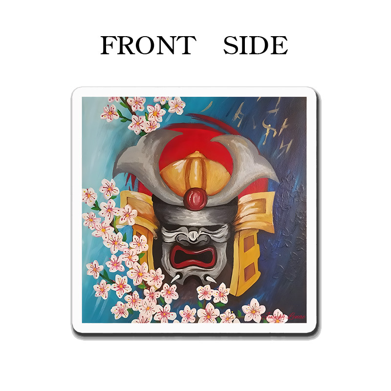 Tokyo-Tiger Samurai Mask Fridge Magnet