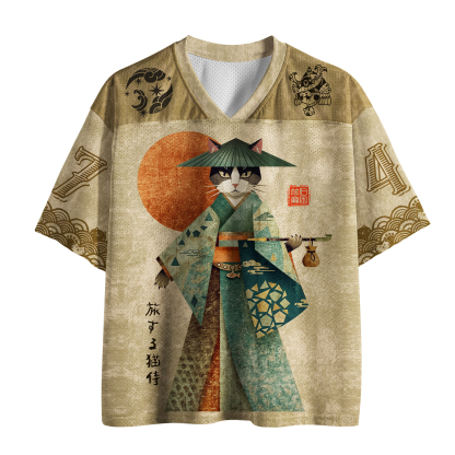 Tokyo-Tiger Journey Of The Cat Samurai Mesh Jersey