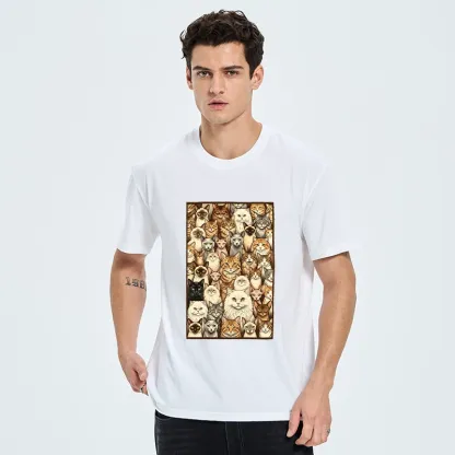Tokyo-Tiger Many Cat Crew Classic T-Shirt