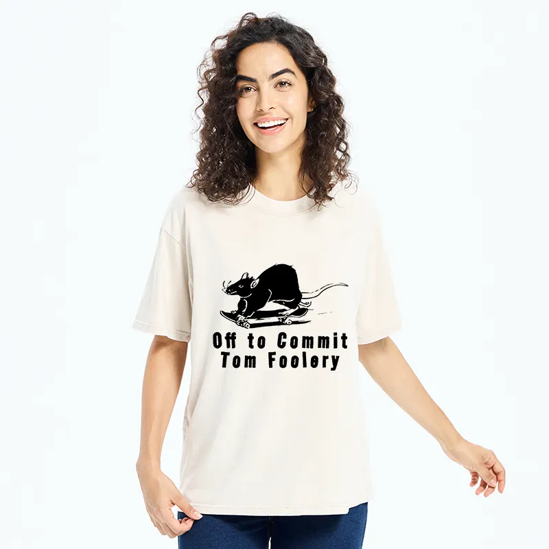 Tokyo-Tiger Mischievous Rat Washed T-Shirt