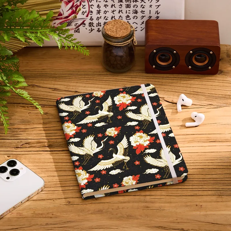 Tokyo-Tiger Celestial Cranes And Blossoms Notebook
