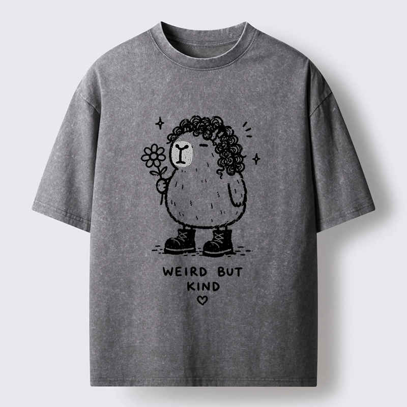 Tokyo-Tiger Weird But Kind Capybara Washed T-Shirt