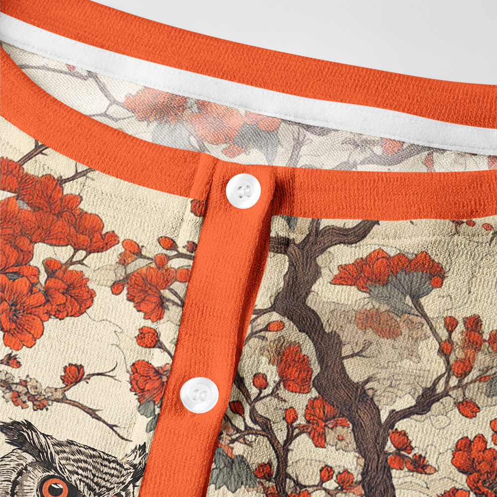 Tokyo-Tiger Owl And Plum Blossom Women's Lightweight Cardigan