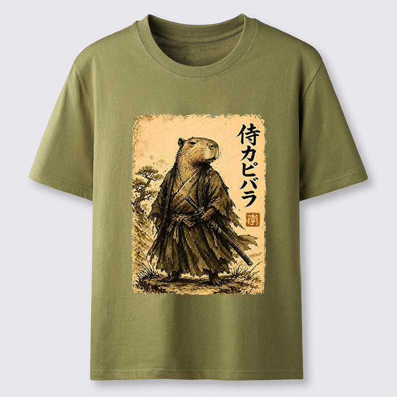 Tokyo-Tiger Japanese Samurai Capybara Classic T-Shirt