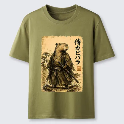 Tokyo-Tiger Japanese Samurai Capybara Classic T-Shirt