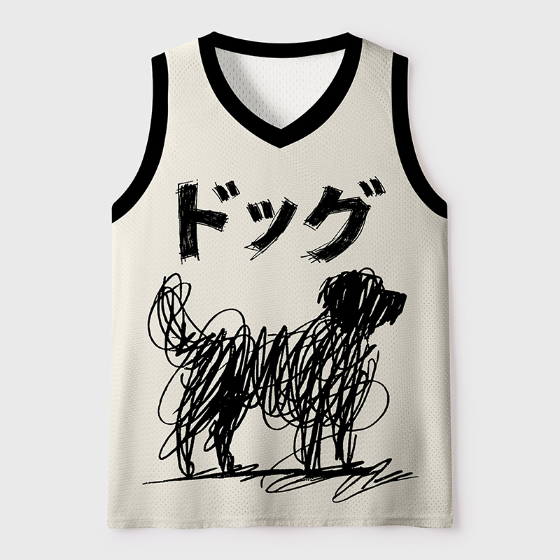 Tokyo-Tiger Messy Dog Mesh Tank Top