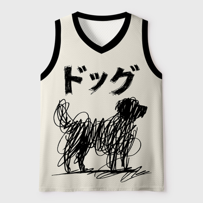 Tokyo-Tiger Messy Dog Mesh Tank Top