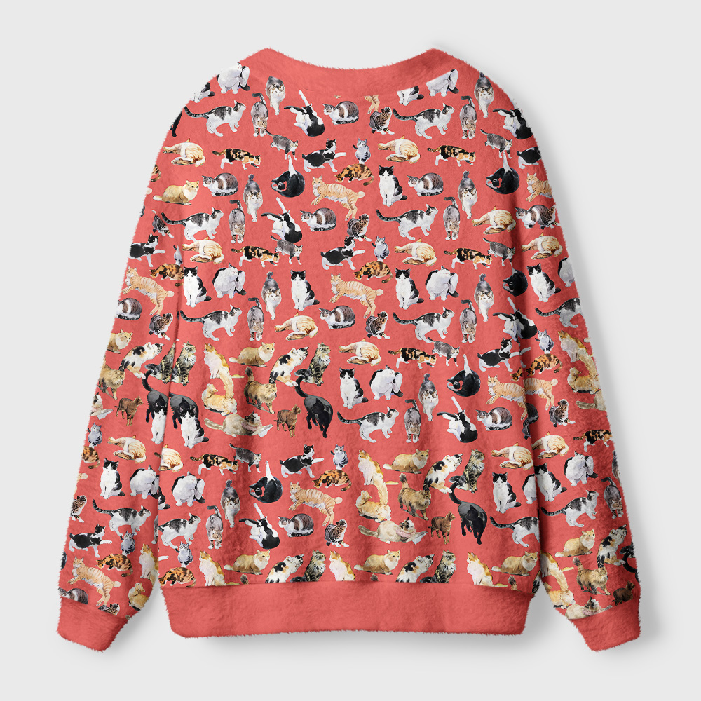 Tokyo-Tiger Cats Collection Ugly Cardigan Sweater
